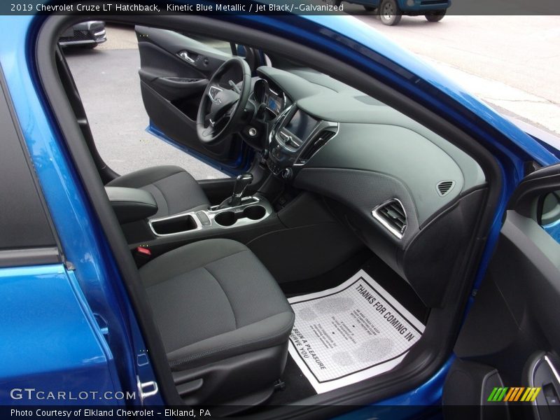 Kinetic Blue Metallic / Jet Black/­Galvanized 2019 Chevrolet Cruze LT Hatchback