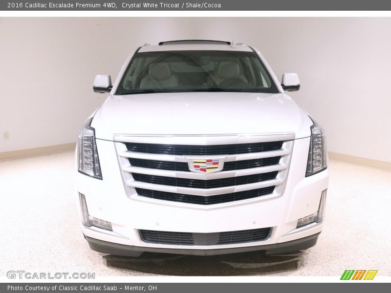 Crystal White Tricoat / Shale/Cocoa 2016 Cadillac Escalade Premium 4WD