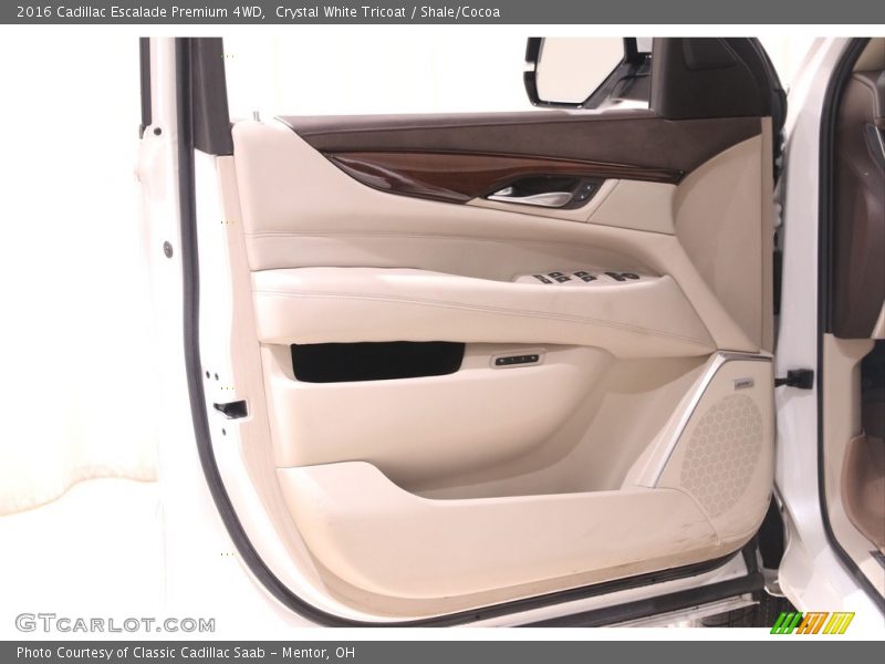 Crystal White Tricoat / Shale/Cocoa 2016 Cadillac Escalade Premium 4WD