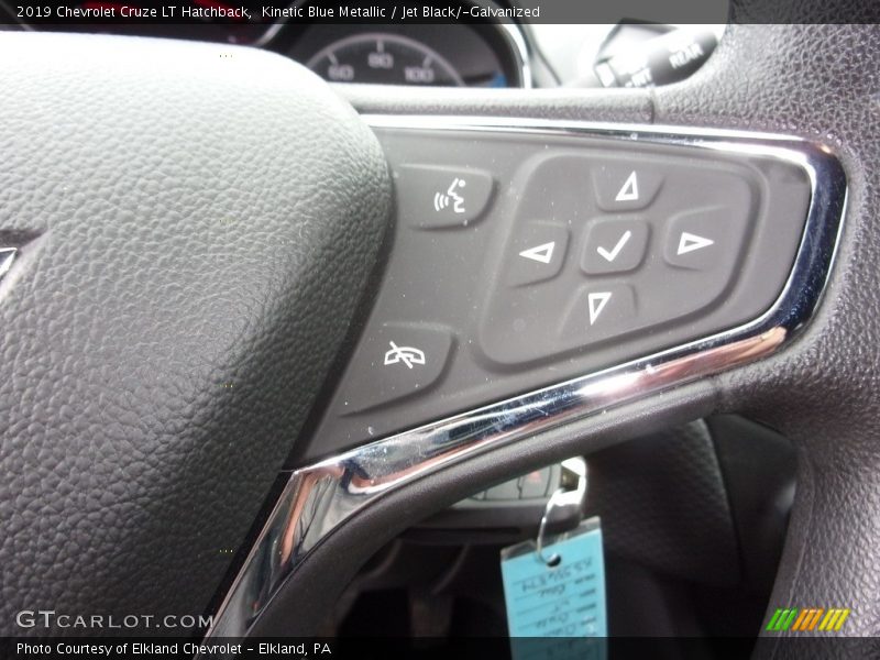 Kinetic Blue Metallic / Jet Black/­Galvanized 2019 Chevrolet Cruze LT Hatchback