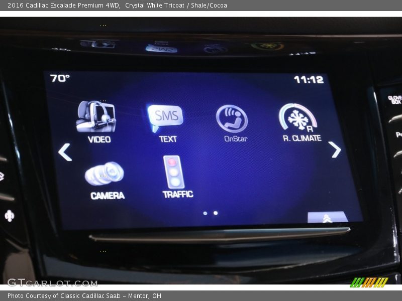 Crystal White Tricoat / Shale/Cocoa 2016 Cadillac Escalade Premium 4WD