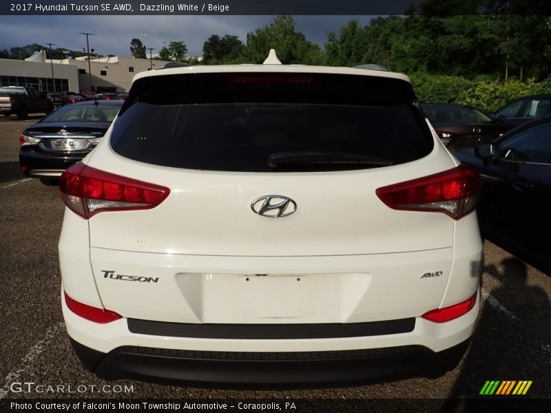Dazzling White / Beige 2017 Hyundai Tucson SE AWD