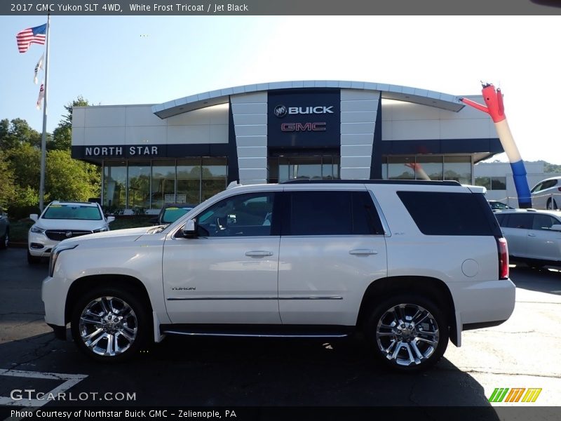 White Frost Tricoat / Jet Black 2017 GMC Yukon SLT 4WD