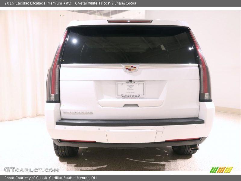 Crystal White Tricoat / Shale/Cocoa 2016 Cadillac Escalade Premium 4WD