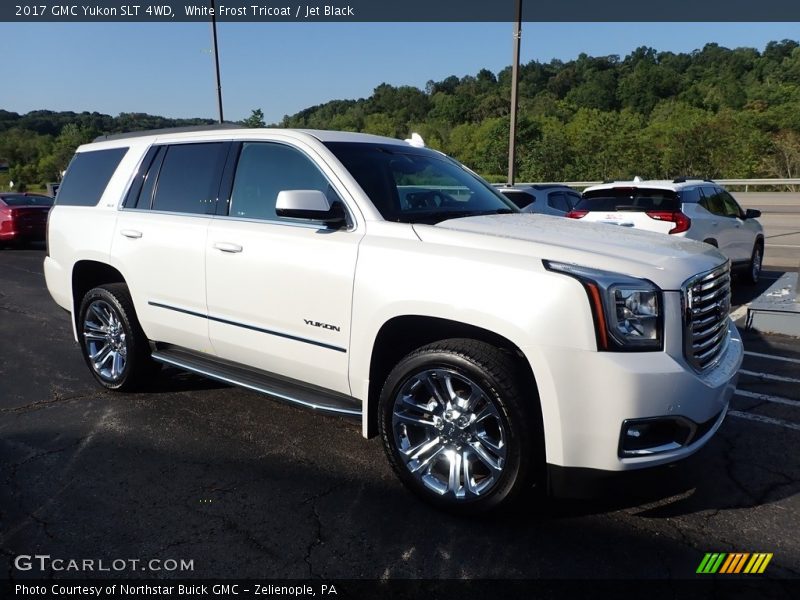 White Frost Tricoat / Jet Black 2017 GMC Yukon SLT 4WD