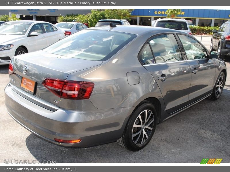 Silk Blue Metallic / Black/Palladium Gray 2017 Volkswagen Jetta S