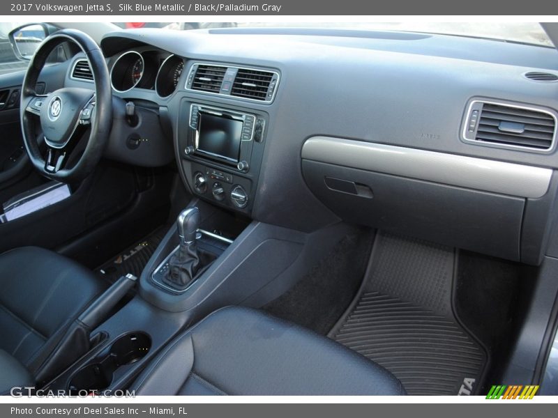 Silk Blue Metallic / Black/Palladium Gray 2017 Volkswagen Jetta S