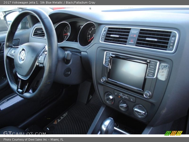 Silk Blue Metallic / Black/Palladium Gray 2017 Volkswagen Jetta S