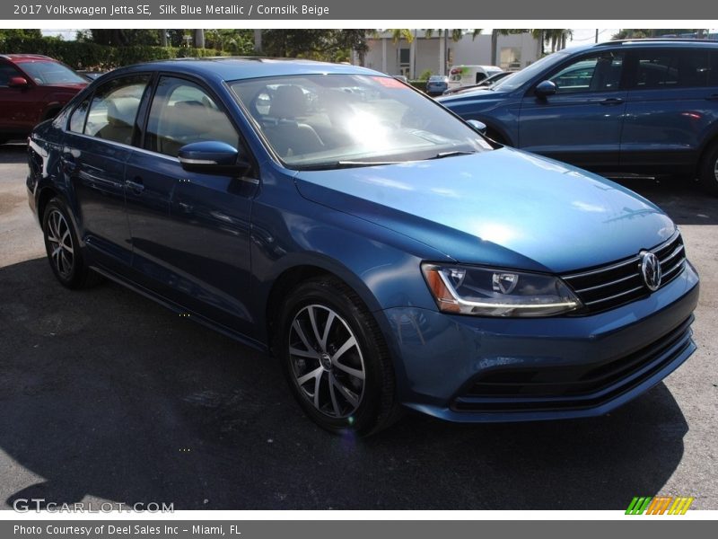 Silk Blue Metallic / Cornsilk Beige 2017 Volkswagen Jetta SE