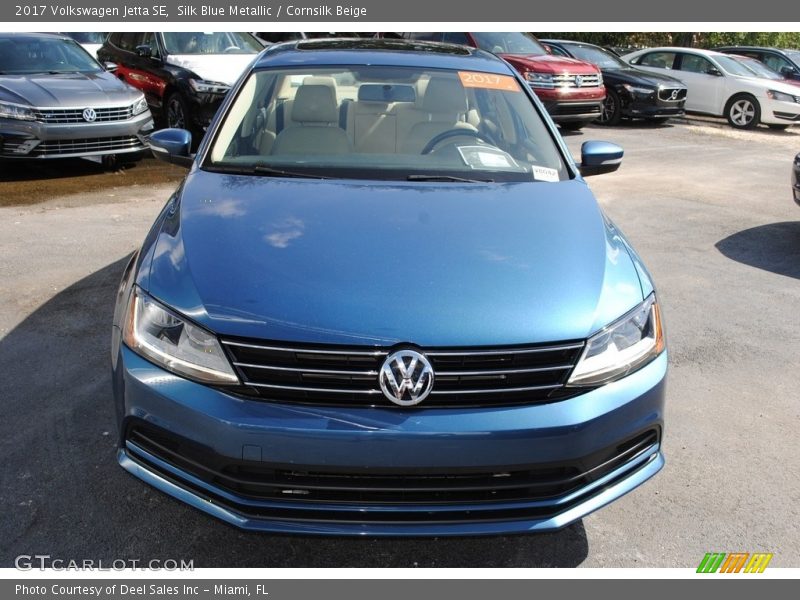 Silk Blue Metallic / Cornsilk Beige 2017 Volkswagen Jetta SE