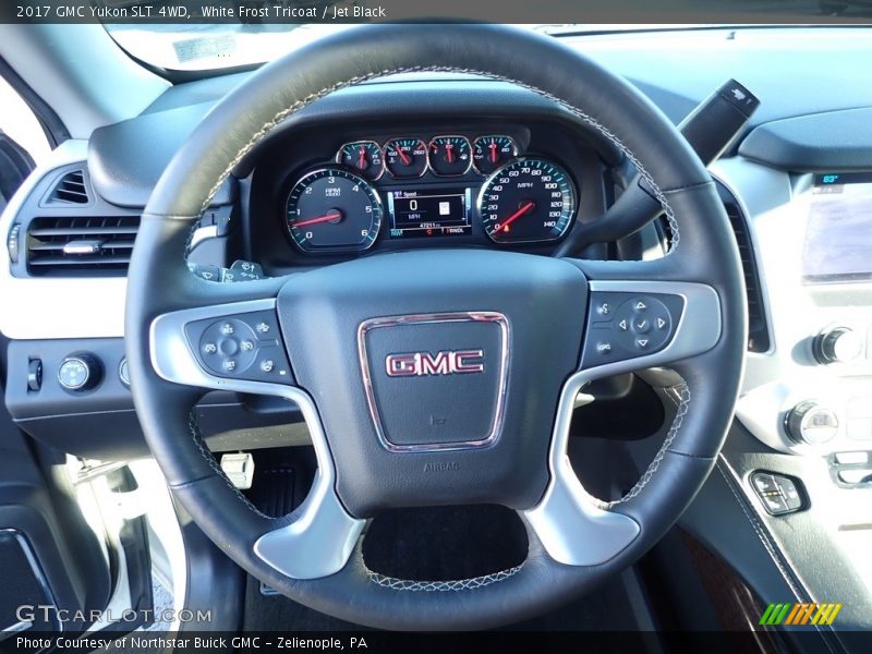 White Frost Tricoat / Jet Black 2017 GMC Yukon SLT 4WD