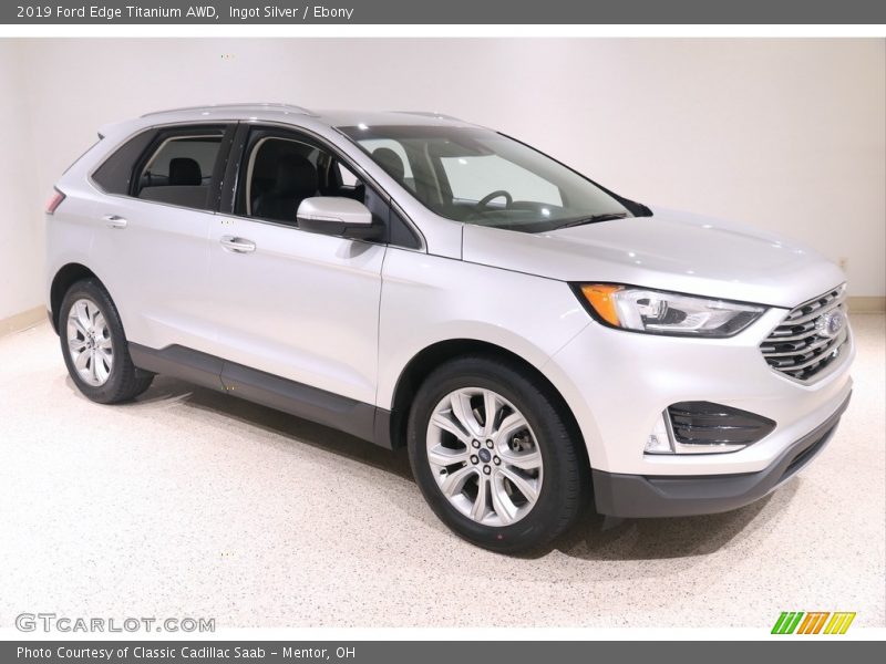 Ingot Silver / Ebony 2019 Ford Edge Titanium AWD