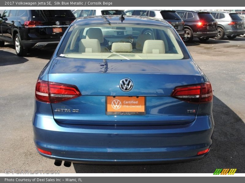 Silk Blue Metallic / Cornsilk Beige 2017 Volkswagen Jetta SE