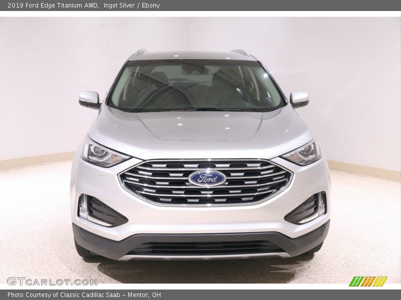 Ingot Silver / Ebony 2019 Ford Edge Titanium AWD