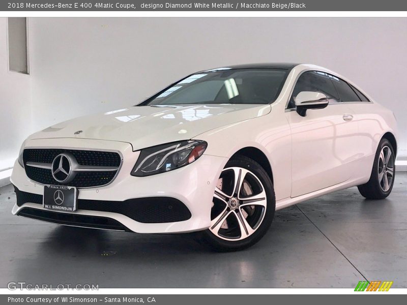 Front 3/4 View of 2018 E 400 4Matic Coupe