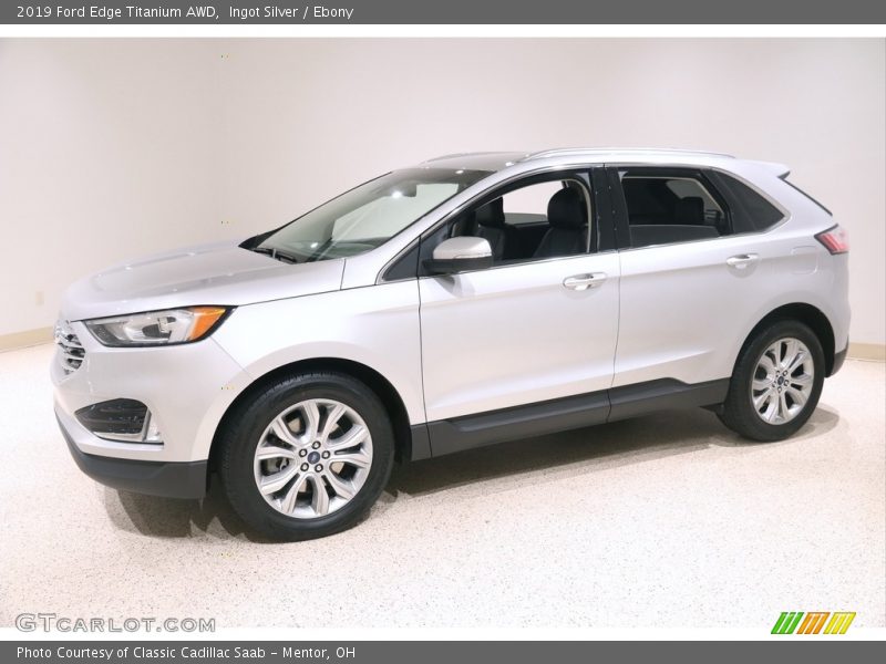Ingot Silver / Ebony 2019 Ford Edge Titanium AWD
