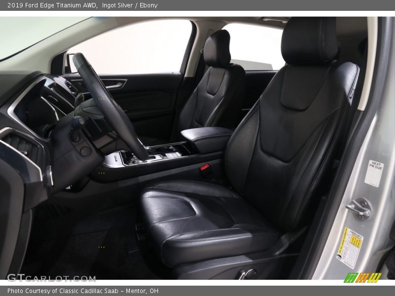Ingot Silver / Ebony 2019 Ford Edge Titanium AWD
