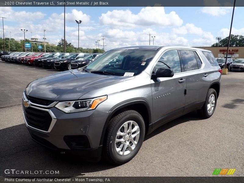 Satin Steel Metallic / Jet Black 2020 Chevrolet Traverse LS