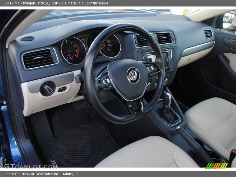 Silk Blue Metallic / Cornsilk Beige 2017 Volkswagen Jetta SE