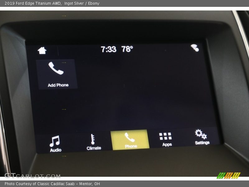 Ingot Silver / Ebony 2019 Ford Edge Titanium AWD