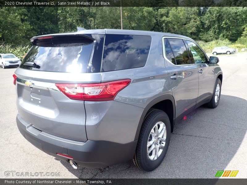 Satin Steel Metallic / Jet Black 2020 Chevrolet Traverse LS