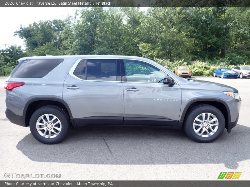 Satin Steel Metallic / Jet Black 2020 Chevrolet Traverse LS