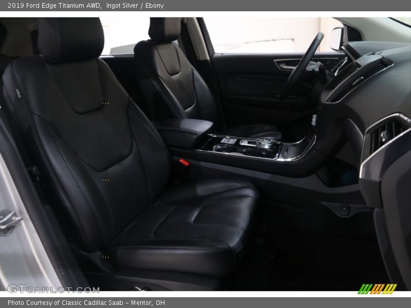 Ingot Silver / Ebony 2019 Ford Edge Titanium AWD