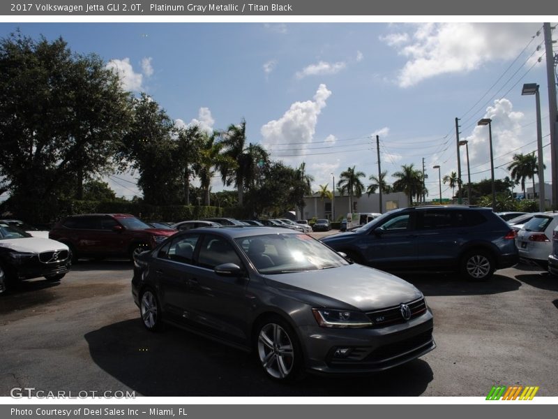 Platinum Gray Metallic / Titan Black 2017 Volkswagen Jetta GLI 2.0T
