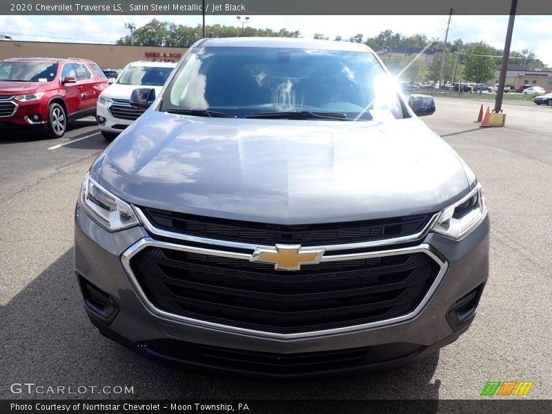 Satin Steel Metallic / Jet Black 2020 Chevrolet Traverse LS
