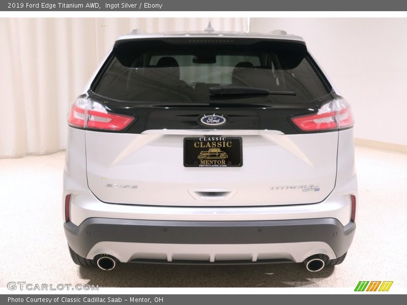 Ingot Silver / Ebony 2019 Ford Edge Titanium AWD