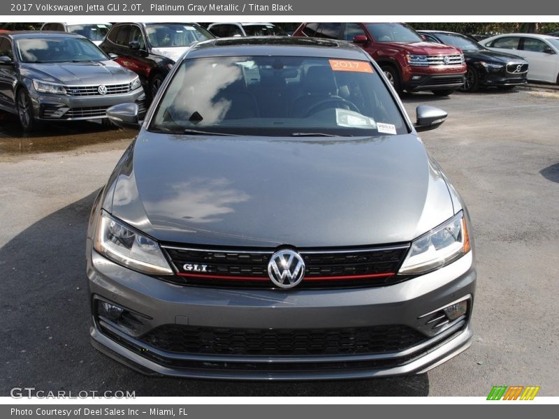 Platinum Gray Metallic / Titan Black 2017 Volkswagen Jetta GLI 2.0T
