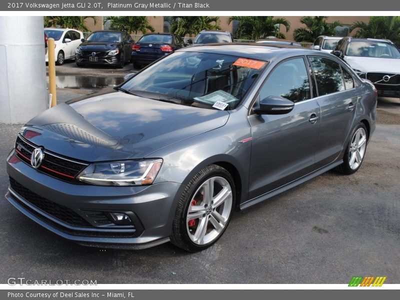 Platinum Gray Metallic / Titan Black 2017 Volkswagen Jetta GLI 2.0T