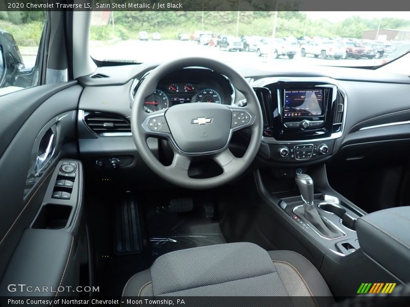 Satin Steel Metallic / Jet Black 2020 Chevrolet Traverse LS
