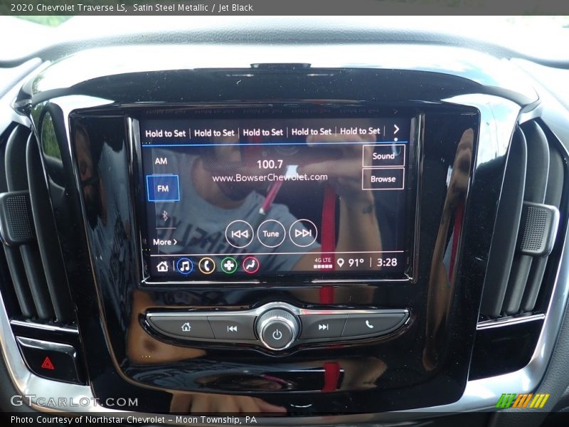 Satin Steel Metallic / Jet Black 2020 Chevrolet Traverse LS