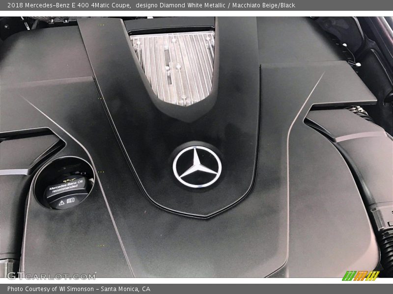 designo Diamond White Metallic / Macchiato Beige/Black 2018 Mercedes-Benz E 400 4Matic Coupe
