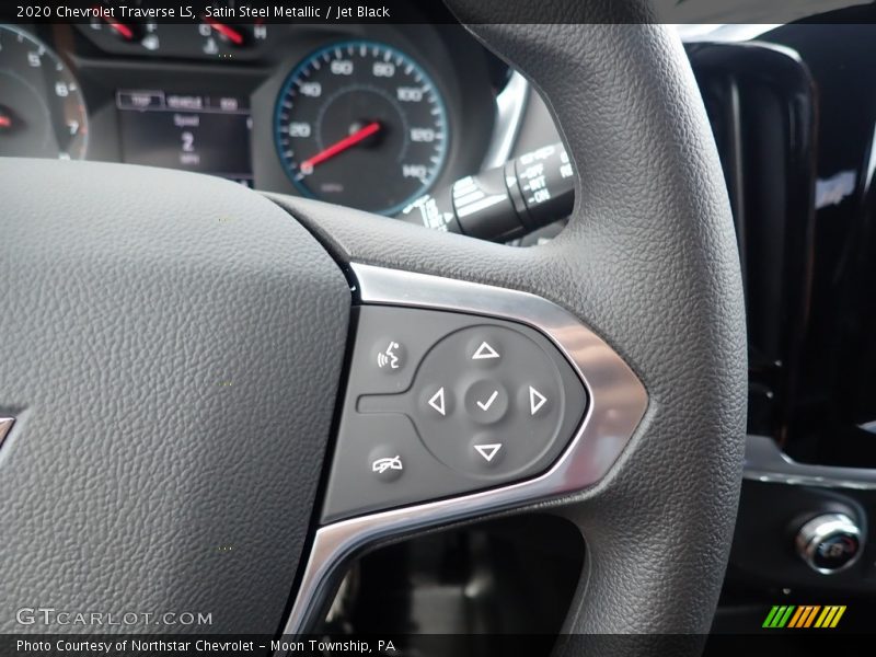 Satin Steel Metallic / Jet Black 2020 Chevrolet Traverse LS