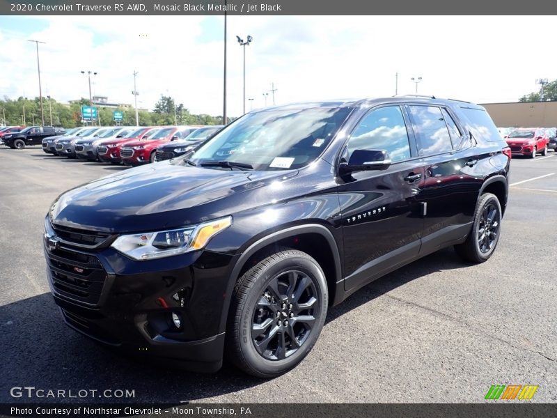 Mosaic Black Metallic / Jet Black 2020 Chevrolet Traverse RS AWD
