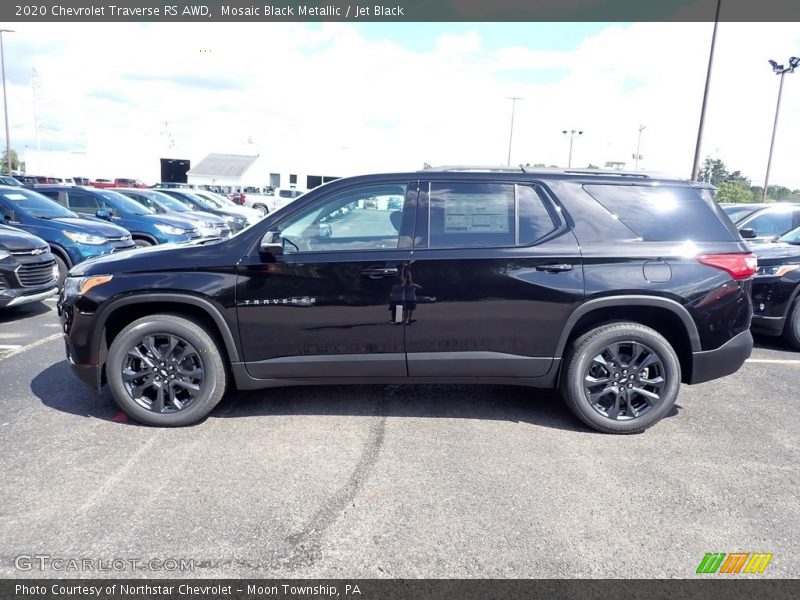 Mosaic Black Metallic / Jet Black 2020 Chevrolet Traverse RS AWD
