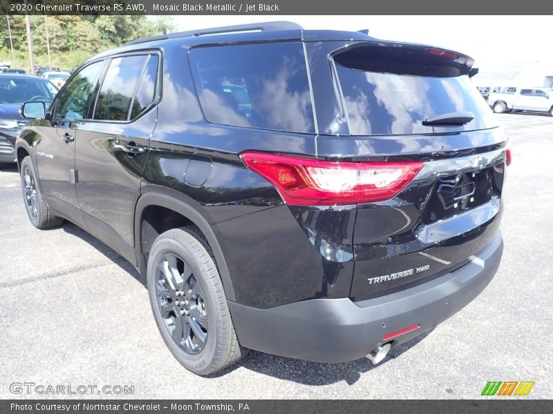 Mosaic Black Metallic / Jet Black 2020 Chevrolet Traverse RS AWD