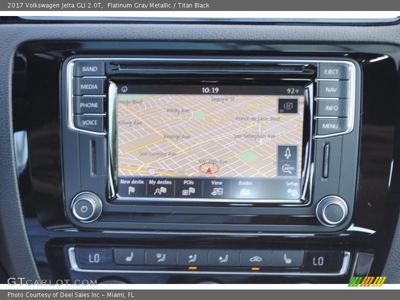 Navigation of 2017 Jetta GLI 2.0T