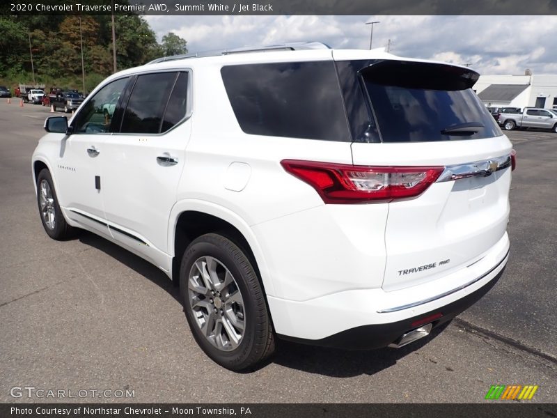 Summit White / Jet Black 2020 Chevrolet Traverse Premier AWD