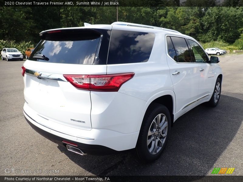 Summit White / Jet Black 2020 Chevrolet Traverse Premier AWD