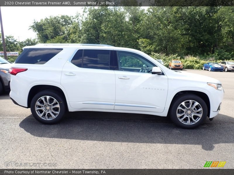 Summit White / Jet Black 2020 Chevrolet Traverse Premier AWD