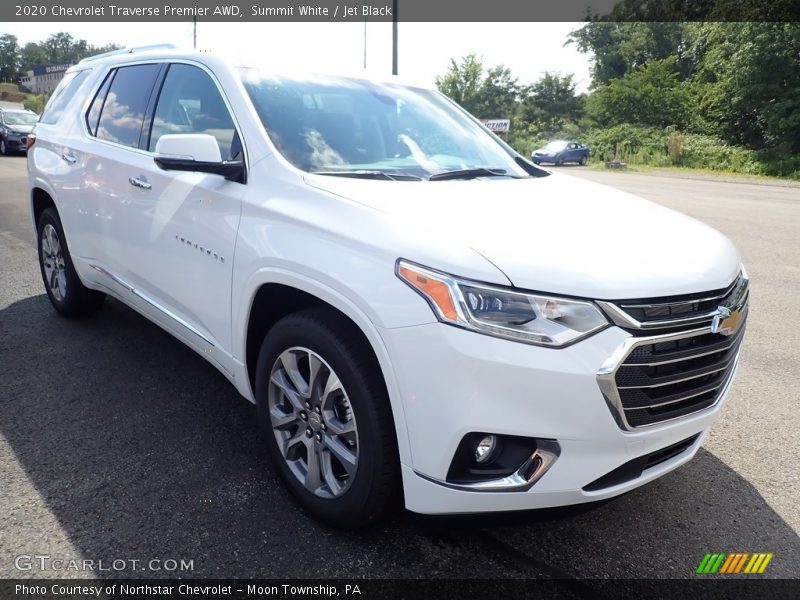 Summit White / Jet Black 2020 Chevrolet Traverse Premier AWD