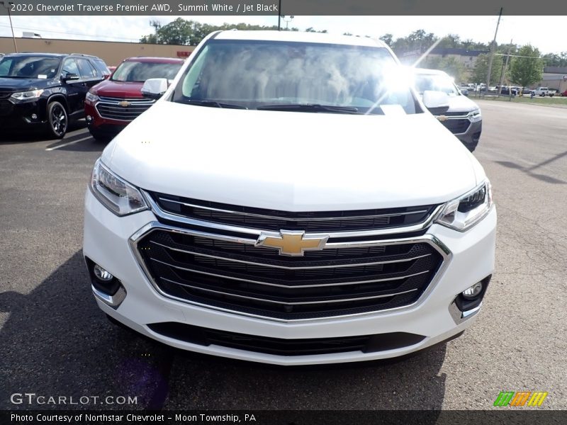 Summit White / Jet Black 2020 Chevrolet Traverse Premier AWD