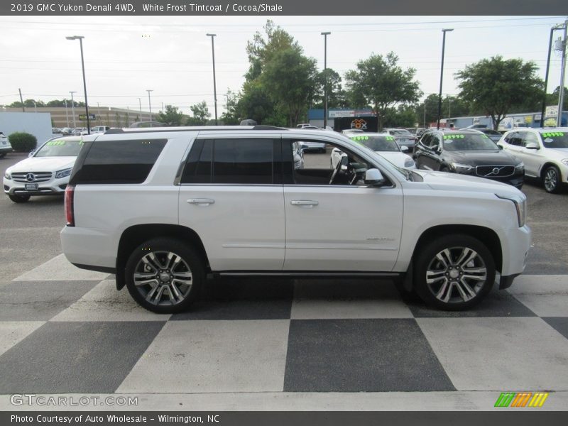 White Frost Tintcoat / Cocoa/Shale 2019 GMC Yukon Denali 4WD