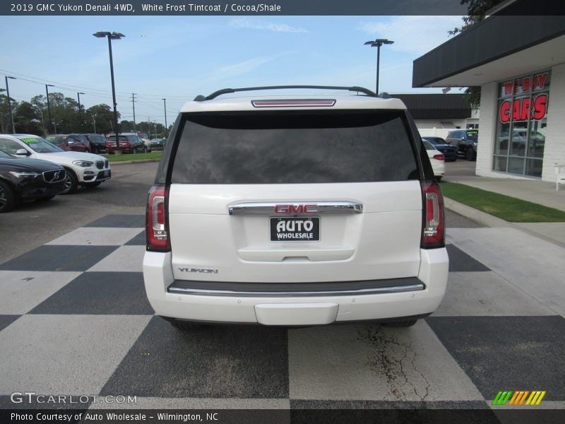 White Frost Tintcoat / Cocoa/Shale 2019 GMC Yukon Denali 4WD