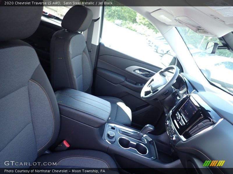 Satin Steel Metallic / Jet Black 2020 Chevrolet Traverse LS AWD