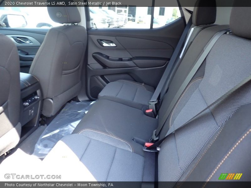 Satin Steel Metallic / Jet Black 2020 Chevrolet Traverse LS AWD