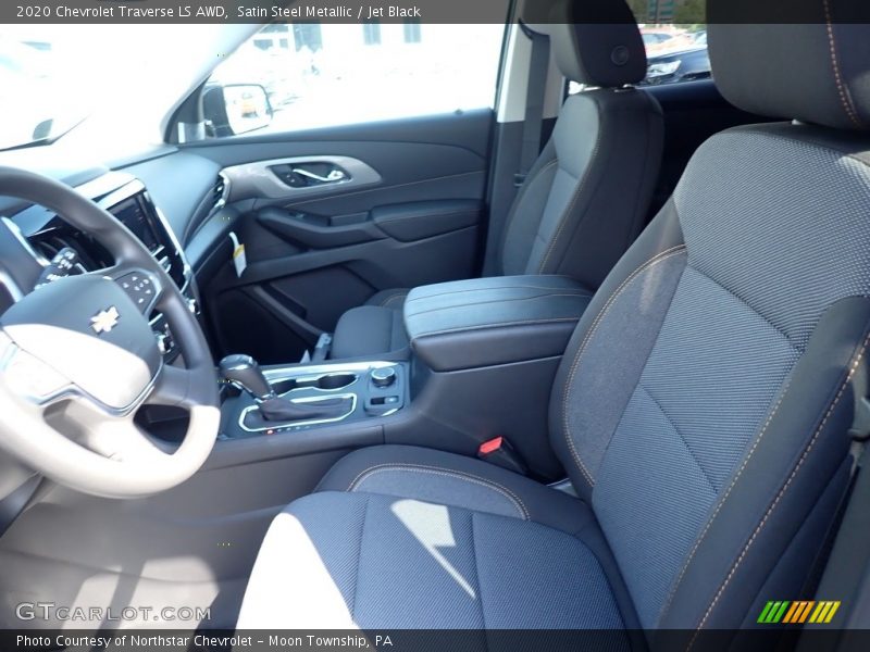 Satin Steel Metallic / Jet Black 2020 Chevrolet Traverse LS AWD